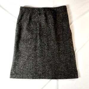 Gap Skirt Womens 12 Pencil Wool Blend Tweed Academia